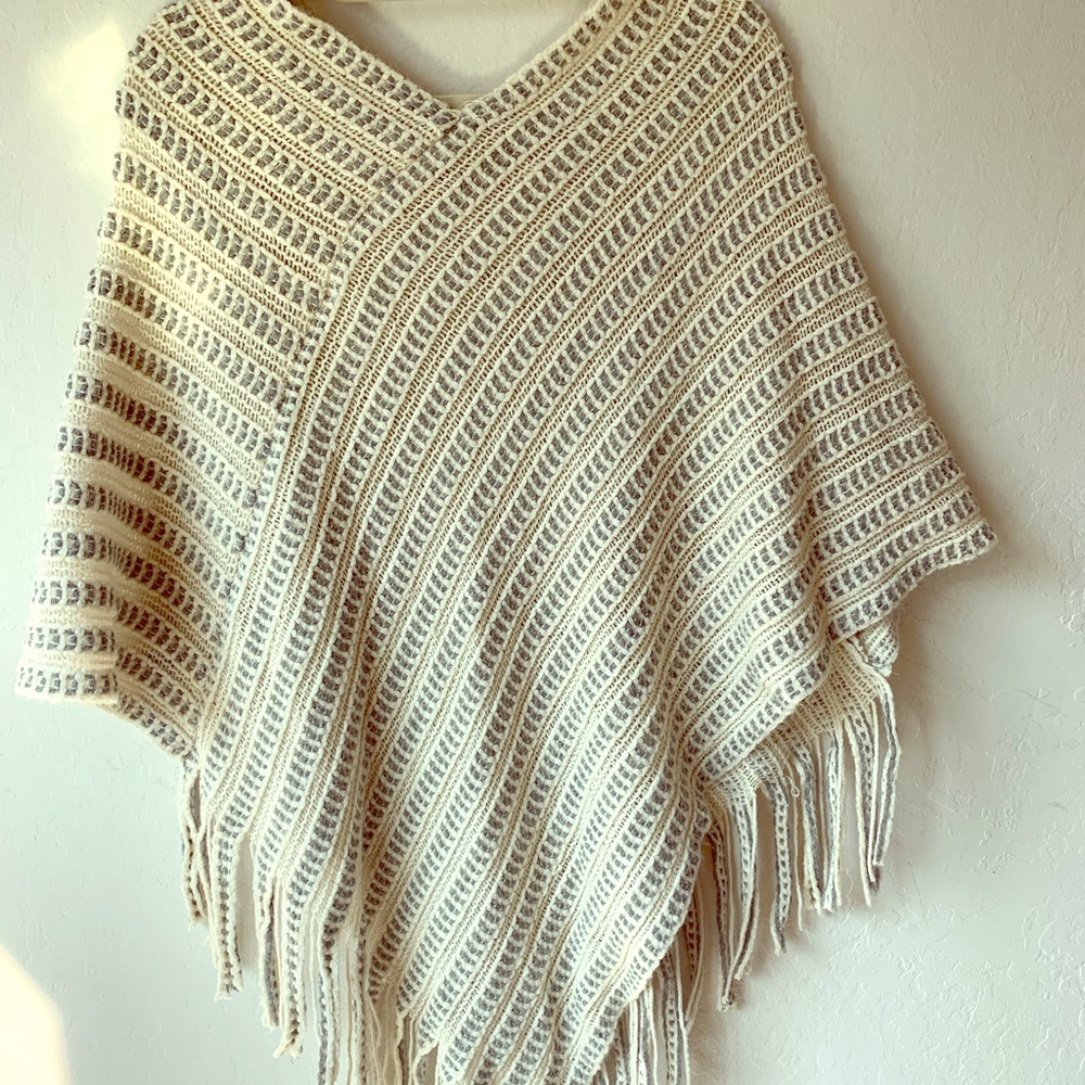 Urban Outfitters Karma Fringed Poncho